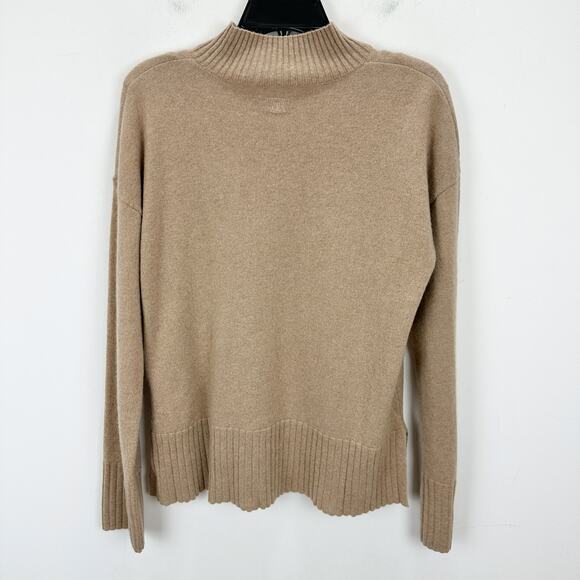 NEW Banana Republic Cashmere Sweater Pullover Mock Neck Camel Tan Womens Small - Picture 11 of 12